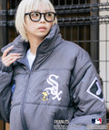 【PEANUTS×MLB】オリジナルデザイン ナイロンパファージャケット 中綿ジャケット ヤンキース ドジャース ホワイトソックス