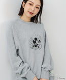 【DISCUS×DISNEY】「ミッキーマウス」キャラクタープリントスウェットトレーナー メンズ レディース ユニセックス