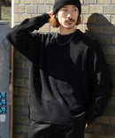 【UNIIT/ユニット】7G オーバーサイズ ビッグシルエット クルーニット