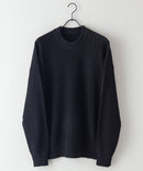 【UNIIT/ユニット】7G オーバーサイズ ビッグシルエット クルーニット