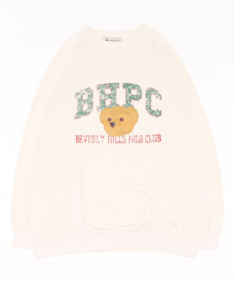 【BEVERLY HILLS POLO CLUB/ビバリーヒルズポロクラブ】 BHPCラグランBIGスウェットトレーナー
