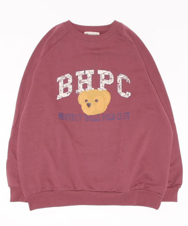 【BEVERLY HILLS POLO CLUB/ビバリーヒルズポロクラブ】 BHPCラグランBIGスウェットトレーナー