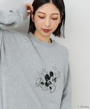 【DISCUS×DISNEY】「ミッキーマウス」キャラクタープリントスウェットトレーナー メンズ レディース ユニセックス