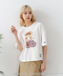 【DISCUS/ディスカス】【選べる丈感・ビーバス＆バッドヘッド】DISCUS×BEAVIS AND BUTT-HEAD コラボＴシャツ 綿100% クルーネック アニメ キャラクタープリント アメカジ ストリート