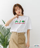 【はらぺこあおむし/The Very Hungry Caterpillar】【コットン100%のしっかりした生地 ドロップショルダー】オリジナルデザイン 刺繍Tシャツ エリック・カール 絵本 キャラクター グッズ ユニセックス