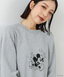 【DISCUS×DISNEY】「ミッキーマウス」キャラクタープリントスウェットトレーナー メンズ レディース ユニセックス