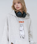 【MOOMIN/ムーミン】【ユニセックスデザインでリンクコーデにも◎】裏起毛プルオーバーパーカー フーディ 保温 キャラクター ムーミン ニョロニョロ リトルミイ スティンキー