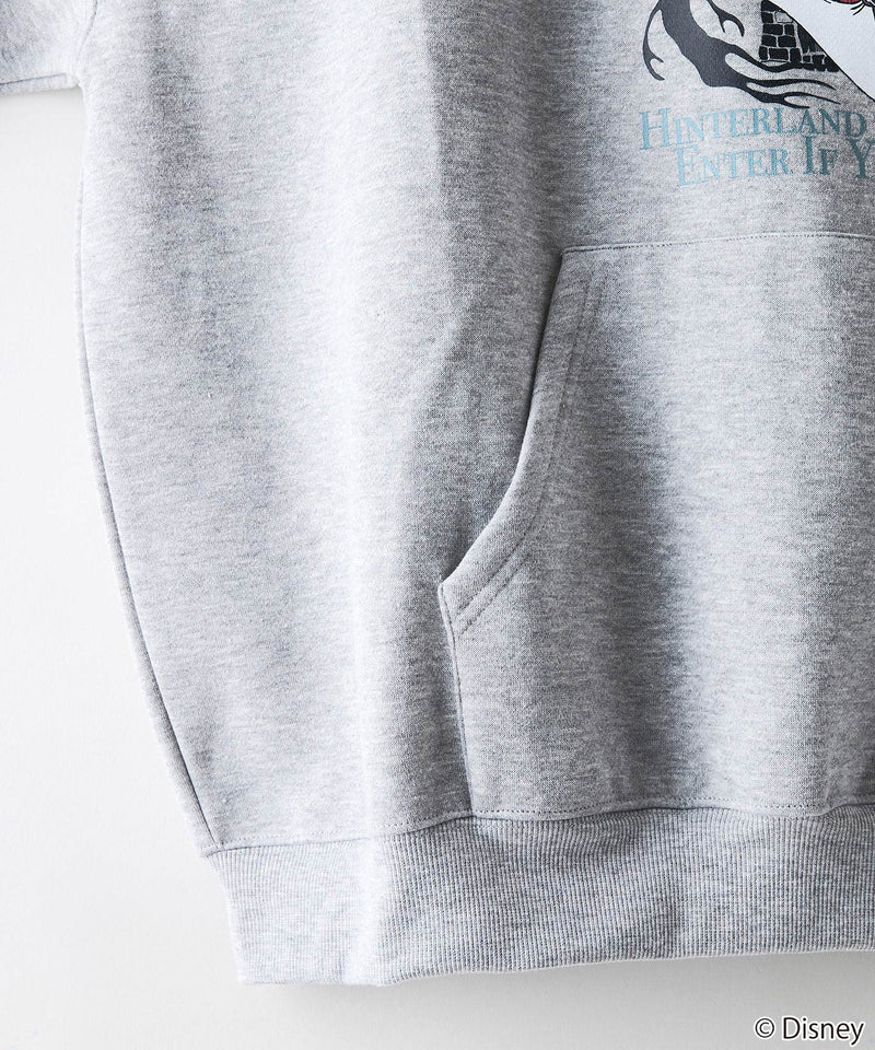 【DISNEY/ディズニー】＜ナイトメアー・ビフォア・クリスマス＞＜ディズニーヴィランズ＞ビッグシルエット 裏起毛 プルオーバーパーカー フーディー ドロップショルダー オーバーサイズ