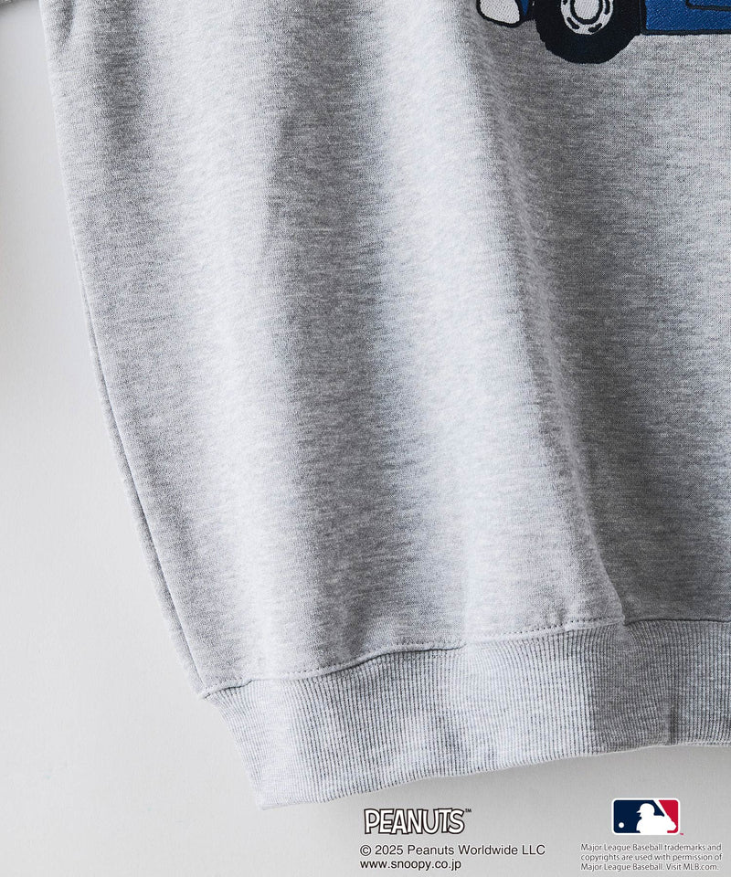 【PEANUTS×MLB】オリジナルデザイン 裏起毛トレーナー ヤンキース ドジャース カブス キャラクター