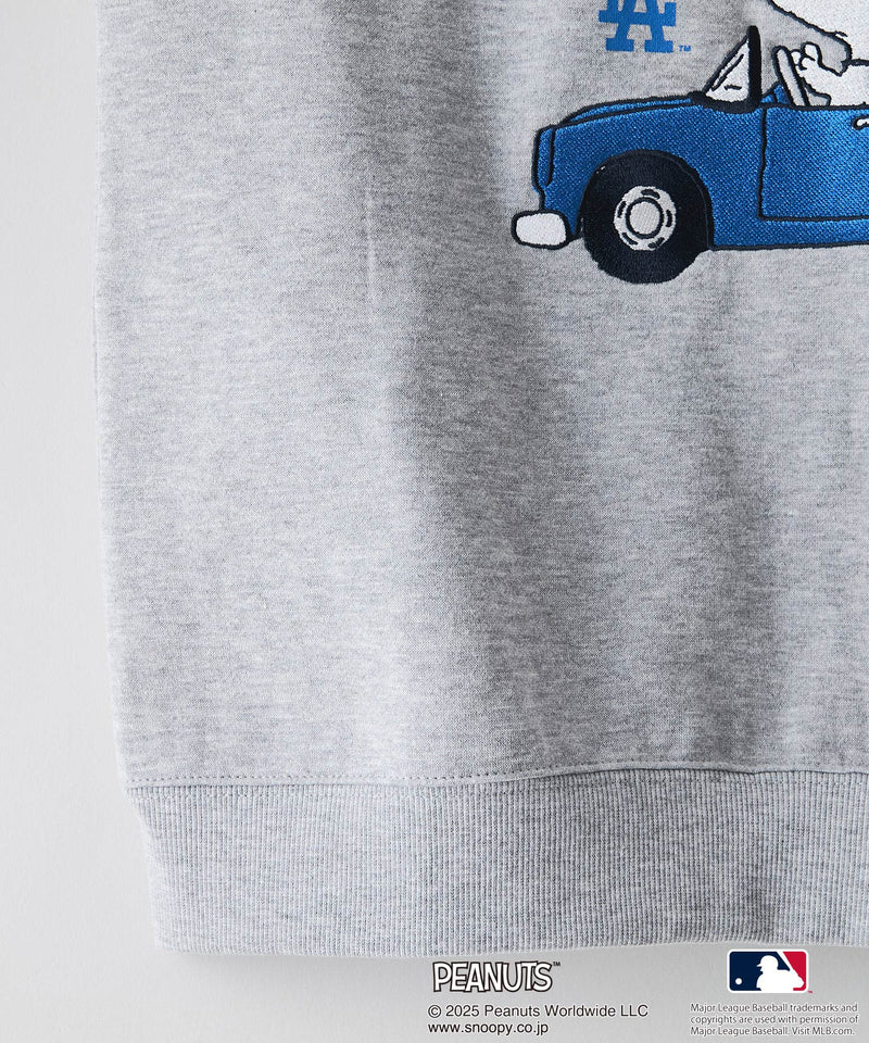 【PEANUTS×MLB】オリジナルデザイン KIDS裏起毛トレーナー キッズサイズ ヤンキース ドジャース カブス キャラクター