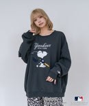 【PEANUTS/ピーナッツ】【ユニセックスデザインでリンクコーデにも◎】MLB×PEANUTS 裏起毛トレーナー 保温 キャラクター ドジャース ヤンキース パイレーツ ❘ジーンズメイト公式オンラインショップ