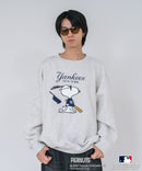 【PEANUTS/ピーナッツ】【ユニセックスデザインでリンクコーデにも◎】MLB×PEANUTS 裏起毛トレーナー 保温 キャラクター ドジャース ヤンキース パイレーツ ❘ジーンズメイト公式オンラインショップ