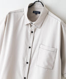 【BLUE STANDARD/ブルースタンダード】【吸水速乾＆UVカット】オーバーサイズ カラーステッチングシャツ ストレッチ ワークテイスト ストリート ユニセックス きれいめカジュアル