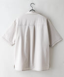 【BLUE STANDARD/ブルースタンダード】【吸水速乾＆UVカット】オーバーサイズ カラーステッチングシャツ ストレッチ ワークテイスト ストリート ユニセックス きれいめカジュアル