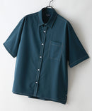 【BLUE STANDARD/ブルースタンダード】【吸水速乾＆UVカット】オーバーサイズ カラーステッチングシャツ ストレッチ ワークテイスト ストリート ユニセックス きれいめカジュアル