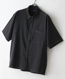 【BLUE STANDARD/ブルースタンダード】【吸水速乾＆UVカット】オーバーサイズ カラーステッチングシャツ ストレッチ ワークテイスト ストリート ユニセックス きれいめカジュアル