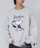 【PEANUTS/ピーナッツ】【ユニセックスデザインでリンクコーデにも◎】MLB×PEANUTS 裏起毛トレーナー 保温 キャラクター ドジャース ヤンキース パイレーツ ❘ジーンズメイト公式オンラインショップ
