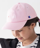 KIDS スクリプトロゴ ローキャップ ワンポイント ブランド ロゴ刺繍 キッズ CHAMPION チャンピオン