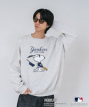 【PEANUTS/ピーナッツ】【ユニセックスデザインでリンクコーデにも◎】MLB×PEANUTS 裏起毛トレーナー 保温 キャラクター ドジャース ヤンキース パイレーツ ❘ジーンズメイト公式オンラインショップ