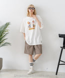 【DISCUS/ディスカス】【選べる丈感・ビーバス＆バッドヘッド】DISCUS×BEAVIS AND BUTT-HEAD コラボＴシャツ 綿100% クルーネック アニメ キャラクタープリント アメカジ ストリート