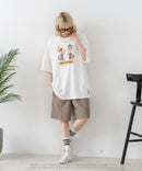 【DISCUS/ディスカス】【選べる丈感・ビーバス＆バッドヘッド】DISCUS×BEAVIS AND BUTT-HEAD コラボＴシャツ 綿100% クルーネック アニメ キャラクタープリント アメカジ ストリート