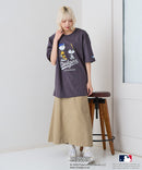 【PEANUTS×MLB】オリジナルデザインTシャツ 刺繍 ドロップショルダー ユニセックス