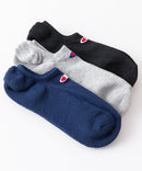 ゴースト丈 無地 ソックス 3P CMSCY502 ワンポイントロゴ 3足組 靴下 CHAMPION チャンピオン