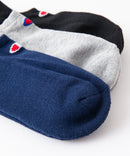 ゴースト丈 無地 ソックス 3P CMSCY502 ワンポイントロゴ 3足組 靴下 CHAMPION チャンピオン