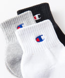 【CHAMPION チャンピオン】KIDS ショート ソックス アソートカラー 3P 子供用靴下 3足組