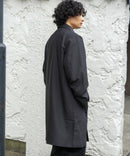 ストレッチツイル ステンカラーコート  イージーケア マシンウォッシャブル 防シワ 大人カジュアル 美シルエット BLUE STANDARD ブルースタンダード