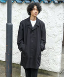 ストレッチツイル ステンカラーコート  イージーケア マシンウォッシャブル 防シワ 大人カジュアル 美シルエット BLUE STANDARD ブルースタンダード