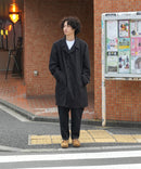 ストレッチツイル ステンカラーコート  イージーケア マシンウォッシャブル 防シワ 大人カジュアル 美シルエット BLUE STANDARD ブルースタンダード