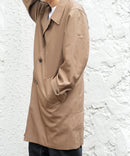 ストレッチツイル ステンカラーコート  イージーケア マシンウォッシャブル 防シワ 大人カジュアル 美シルエット BLUE STANDARD ブルースタンダード