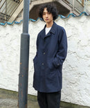 ストレッチツイル ステンカラーコート  イージーケア マシンウォッシャブル 防シワ 大人カジュアル 美シルエット BLUE STANDARD ブルースタンダード