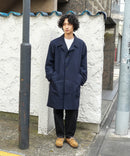 ストレッチツイル ステンカラーコート  イージーケア マシンウォッシャブル 防シワ 大人カジュアル 美シルエット BLUE STANDARD ブルースタンダード