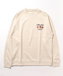 フェイク スエード ワンポイント 刺繍 クルーネック UNIIT ユニット