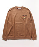 フェイク スエード ワンポイント 刺繍 クルーネック UNIIT ユニット