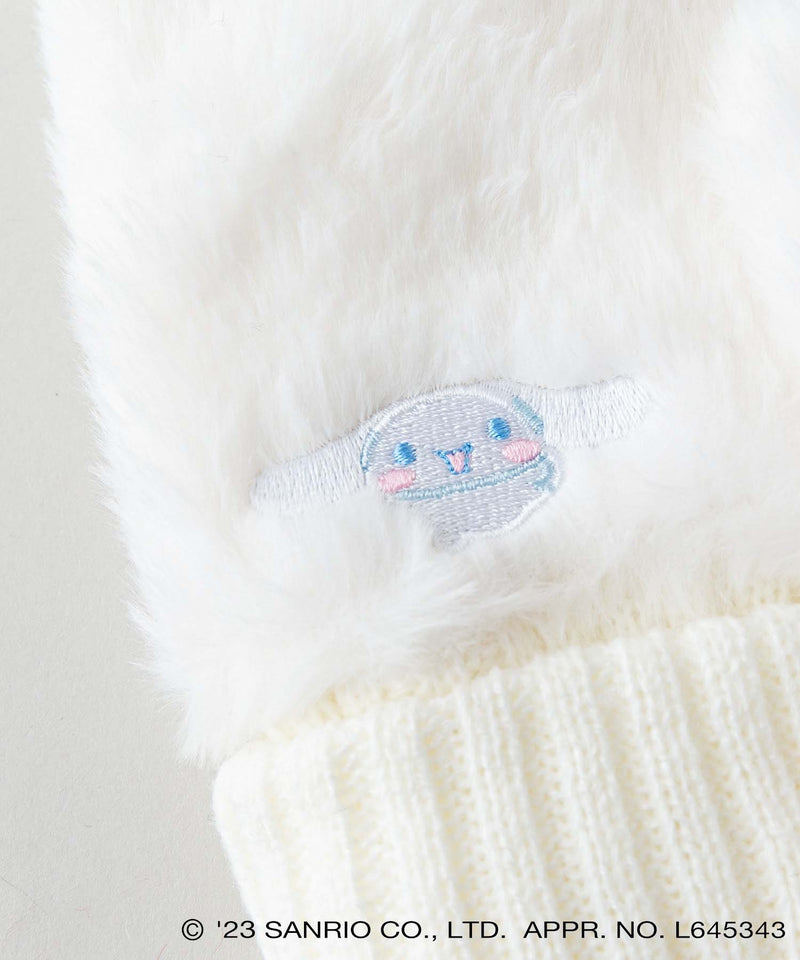 【SANRIO/サンリオ】ファーミトン グローブ クロミ シナモロール キャラ ワンポイント 刺繍 手袋