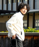 リバーシブル ナイロン ボア フリース ジャケット BLUE STANDARD ブルースタンダード