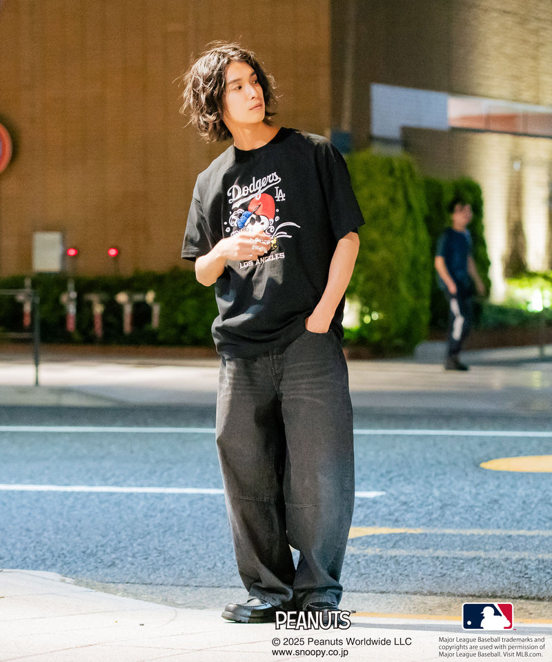 【PEANUTS×MLB】オリジナルデザイン 和柄Ｔシャツ ドジャース ヤンキース カブス スーベニア