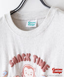 【おさるのジョージ 】オリジナルデザイン ロンT ジョージ ドロップショルダー ビッグシルエット ユニセックス