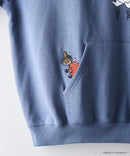【MOOMIN/ムーミン】【ユニセックスデザインでリンクコーデにも◎】裏起毛プルオーバーパーカー フーディ 保温 キャラクター ムーミン ニョロニョロ リトルミイ スティンキー