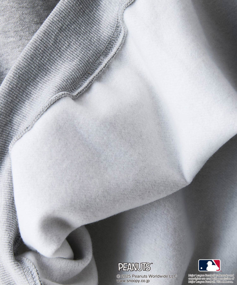 【PEANUTS×MLB】オリジナルデザイン 裏起毛トレーナー ヤンキース ドジャース カブス キャラクター