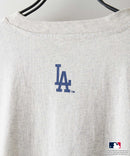 【PEANUTS×MLB】オリジナルデザインTシャツ 刺繍 ドロップショルダー ユニセックス