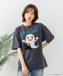 【ねないこだれだ】【コットン100％のしっかりした生地 ドロップショルダー】オリジナルデザイン 刺繍Tシャツ せなけいこ 絵本 コラボ キャラクター 半袖 ユニセックス おばけ グッズ かわいい