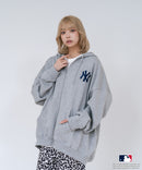 【PEANUTS/ピーナッツ】【ユニセックスデザインでリンクコーデにも◎】MLB×PEANUTS 裏起毛ジップパーカー 保温 キャラクター ドジャース ヤンキース ホワイトソックス