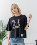 【DISCUS/ディスカス】【選べる丈感・ビーバス＆バッドヘッド】DISCUS×BEAVIS AND BUTT-HEAD コラボＴシャツ 綿100% クルーネック アニメ キャラクタープリント アメカジ ストリート