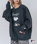 【PEANUTS/ピーナッツ】【ユニセックスデザインでリンクコーデにも◎】MLB×PEANUTS 裏起毛トレーナー 保温 キャラクター ドジャース ヤンキース パイレーツ ❘ジーンズメイト公式オンラインショップ