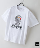 【GODZILLA/ゴジラ】【コットン100％のしっかりした生地 ドロップショルダー】オリジナルデザイン 刺繍Tシャツ ゴジラ キングギドラ メカゴジラ コラボ 特撮 映画 キャラT オーバーサイズ