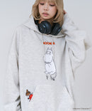 【MOOMIN/ムーミン】【ユニセックスデザインでリンクコーデにも◎】裏起毛プルオーバーパーカー フーディ 保温 キャラクター ムーミン ニョロニョロ リトルミイ スティンキー